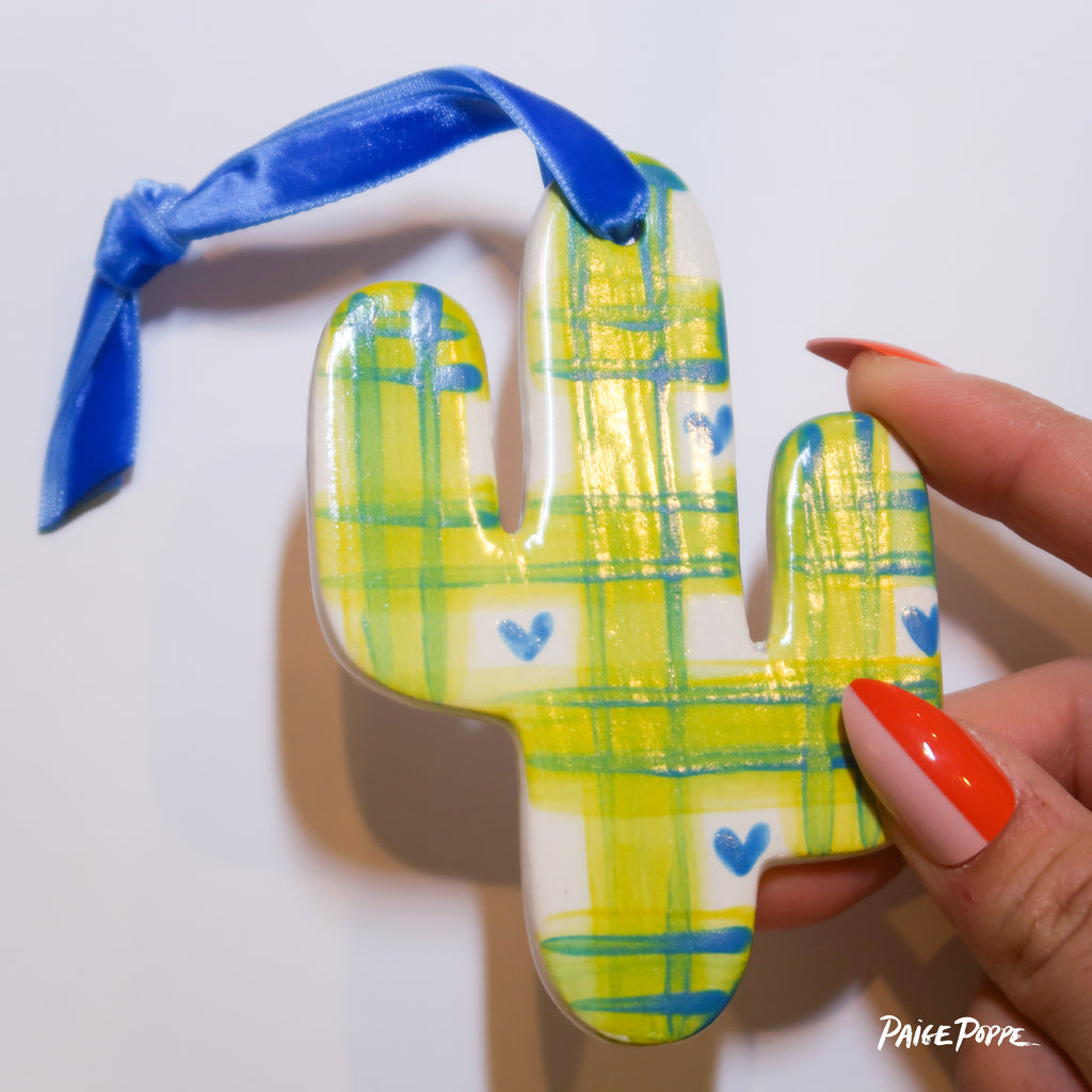 "From Tartan with Love" Handpainted Ceramic Ornament