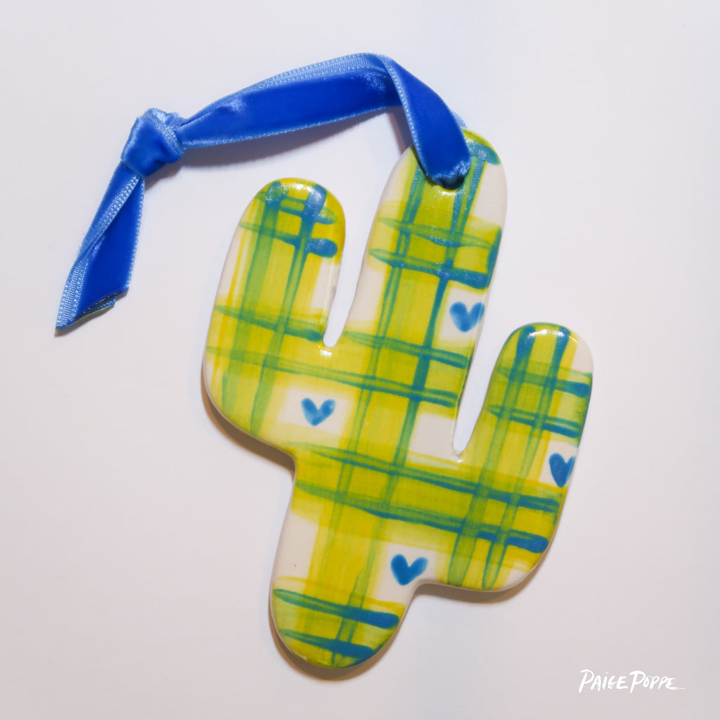 "From Tartan with Love" Handpainted Ceramic Ornament