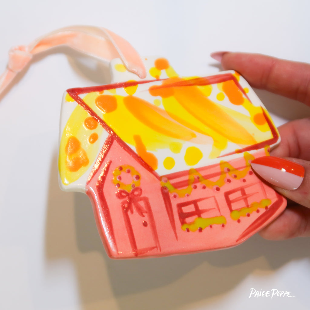 "Hygge Home" Handpainted Ceramic Ornament