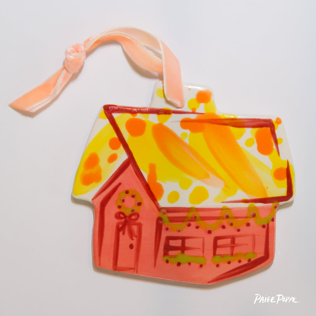 "Hygge Home" Handpainted Ceramic Ornament