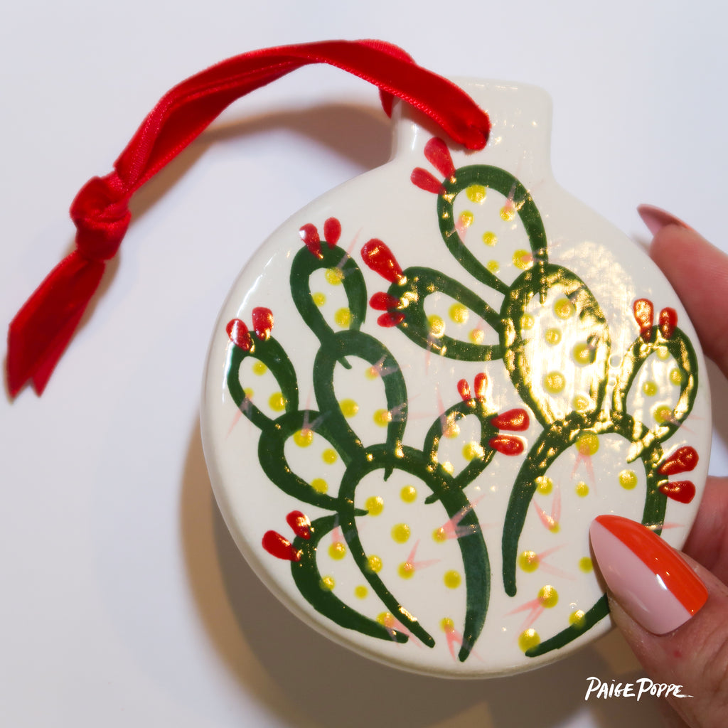 "Dance of the Desert" Handpainted Ceramic Ornament