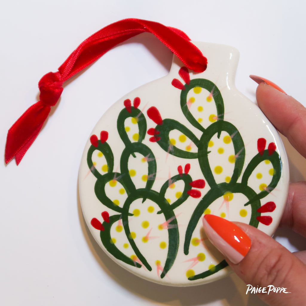 "Dance of the Desert" Handpainted Ceramic Ornament