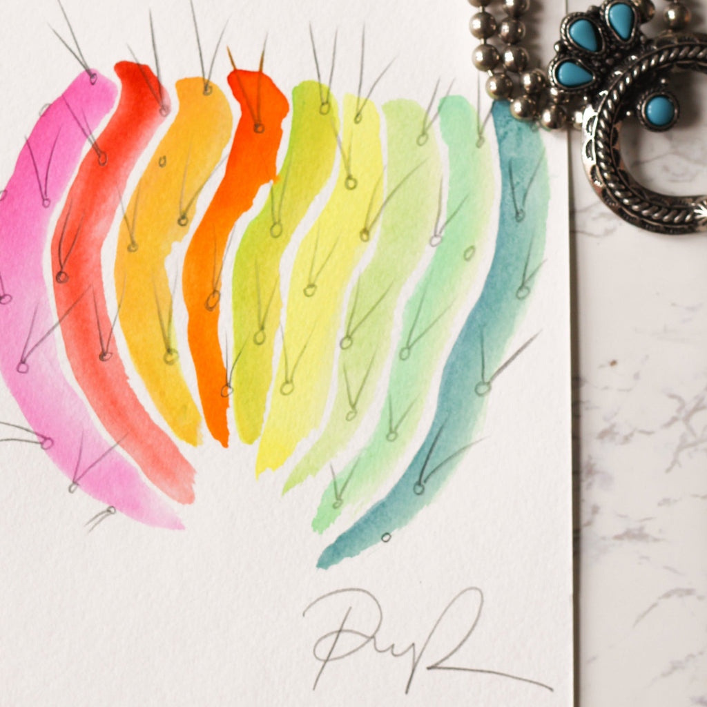"Barrel of Brushstrokes" Watercolor Art Print