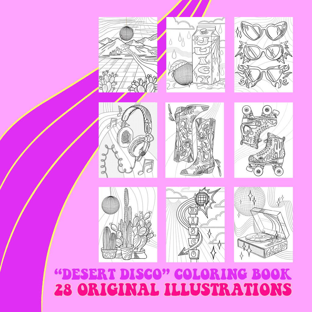 "Desert Disco" Coloring Book