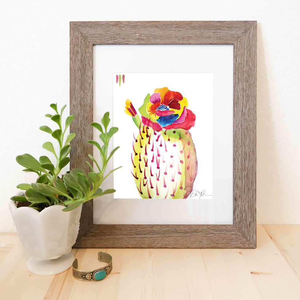 "Rainbow Bloom" 5x7 Art Print