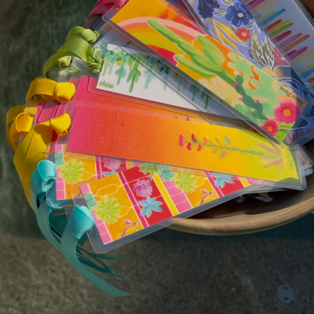 "Desert Rainbow" Ribboned Bookmark