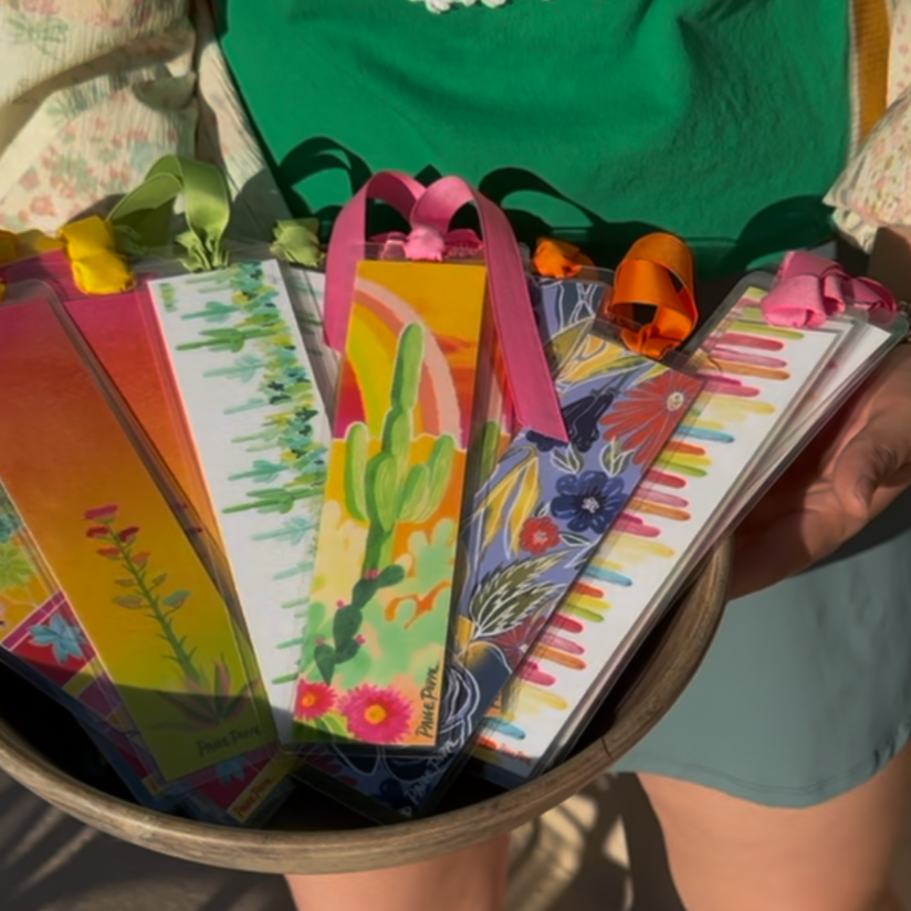 "Desert Rainbow" Ribboned Bookmark