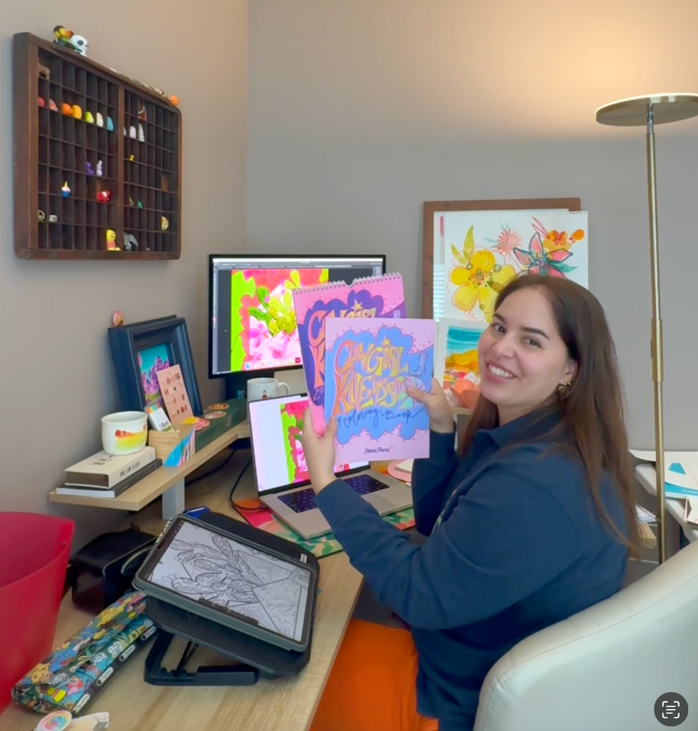 "Cowgirl Kaleidoscope" Coloring Book