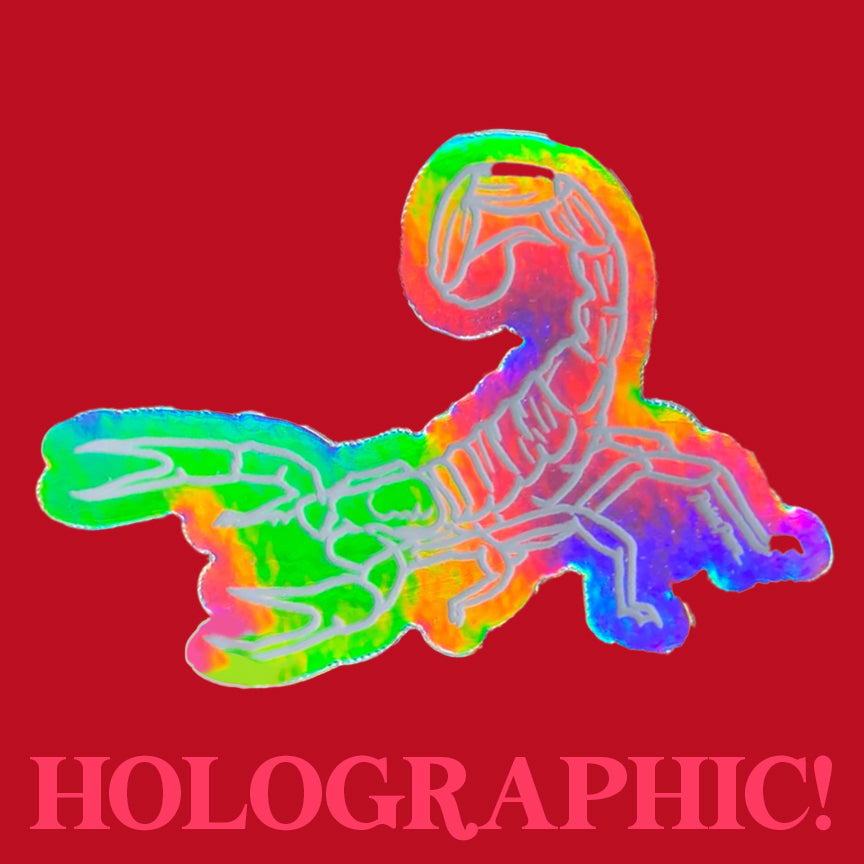 "Shining Scorpion" Holographic Sticker