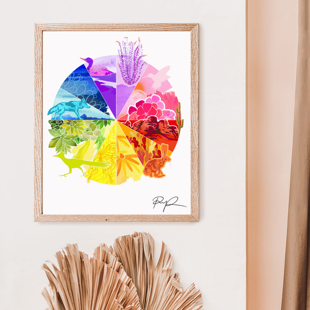 "Southwest Colorwheel" 11x14 Art Print