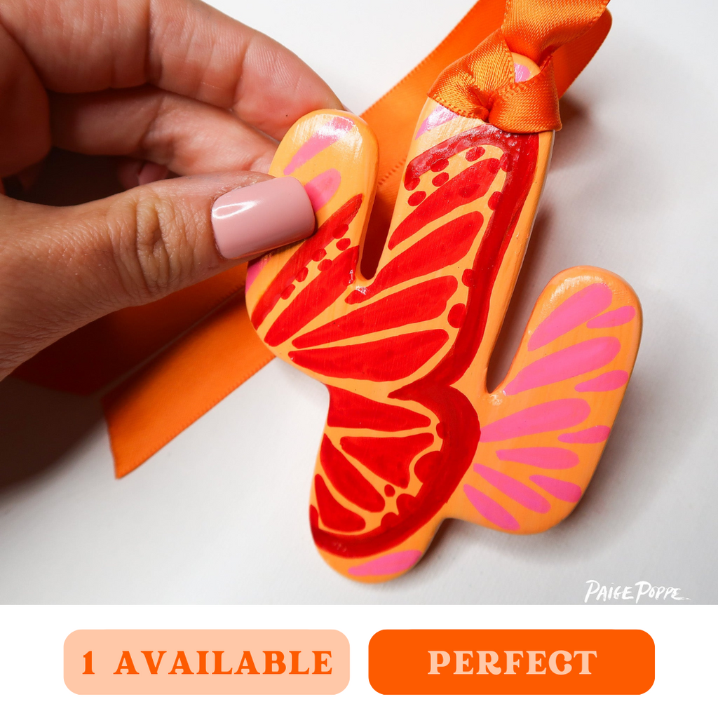 "Wings of Hope" Handpainted Ceramic Ornament