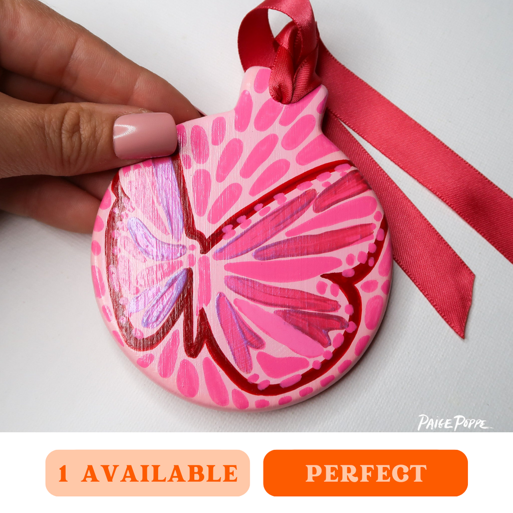 "Fly Dancer" Handpainted Ceramic Ornament