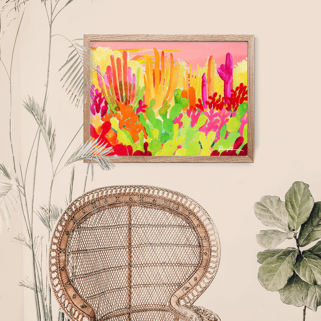 "Technicolor Garden" 5x7 Art Print