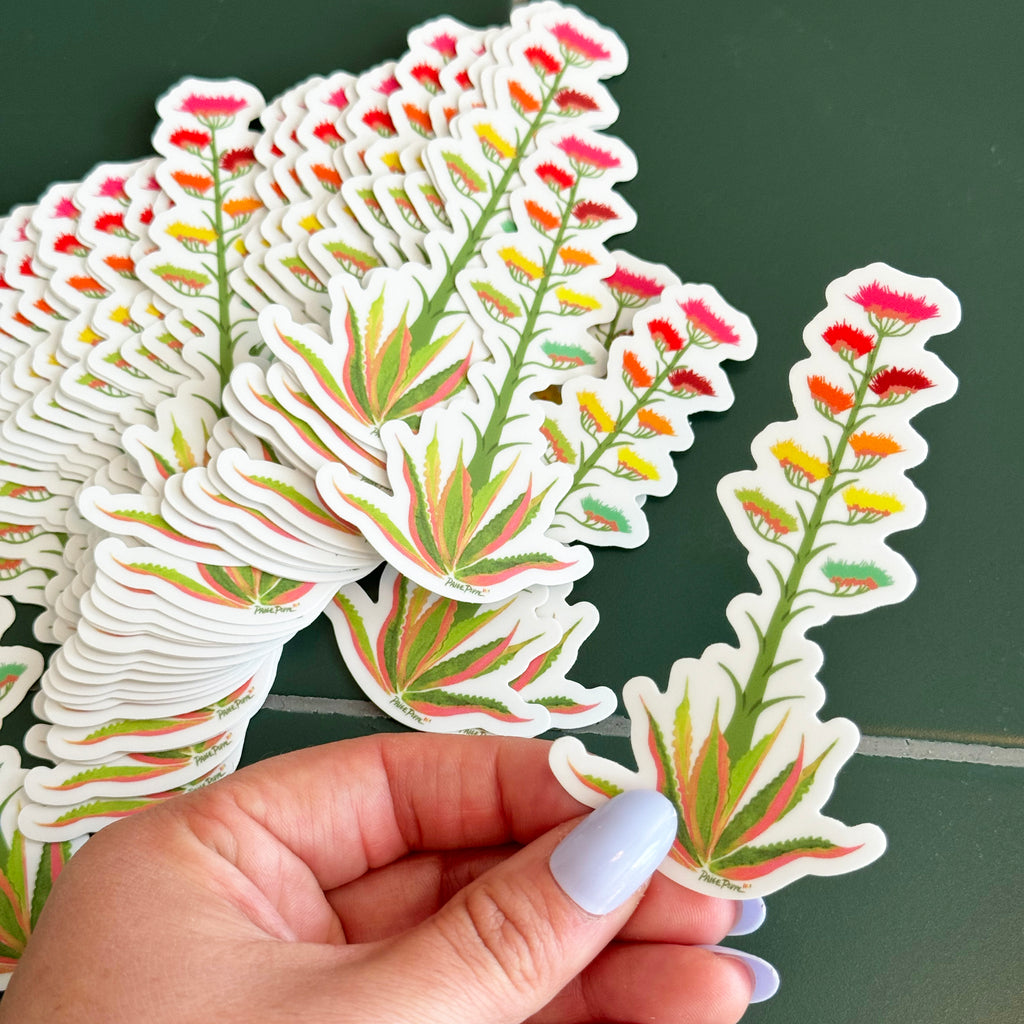 "Technicolor Agave" Sticker