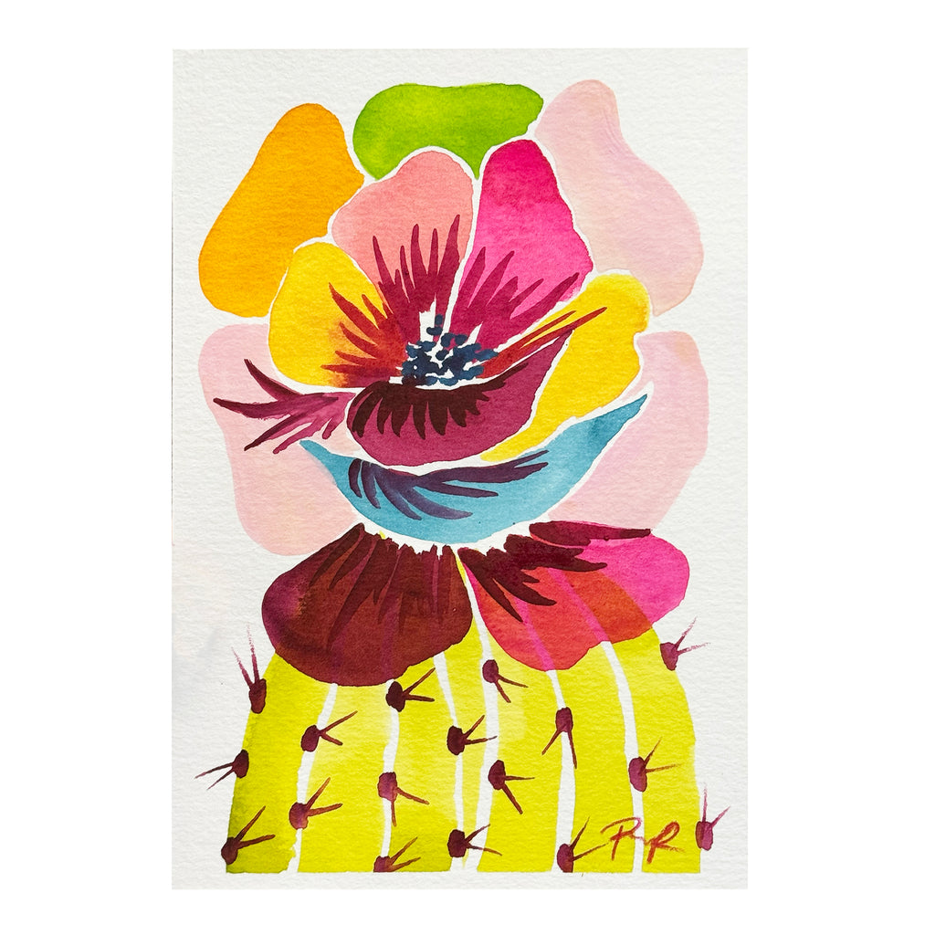 "Technicolor Ten" Original Watercolor on Paper