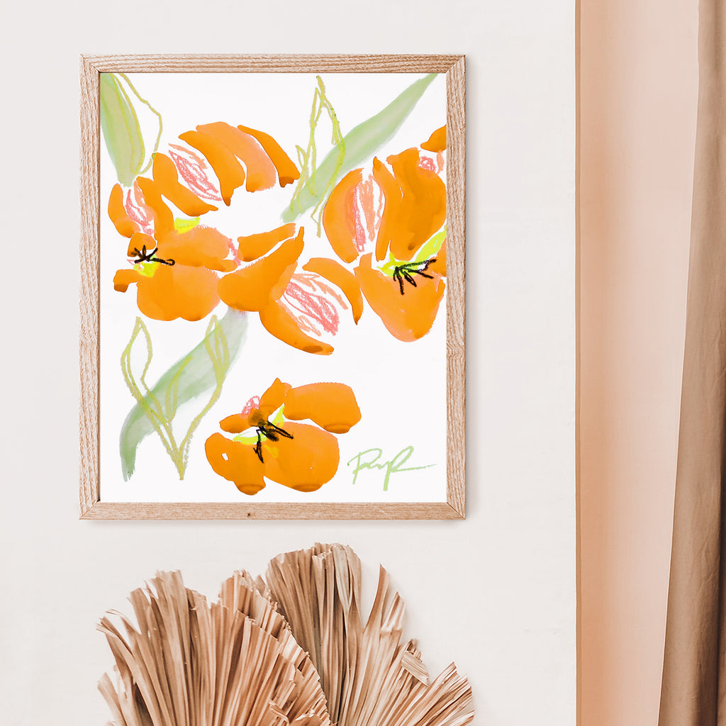 "Tulip Flourish" 11x14 Art Print