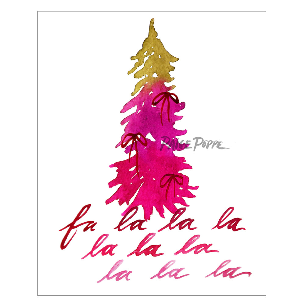 "Fa La La" Holiday Art Print