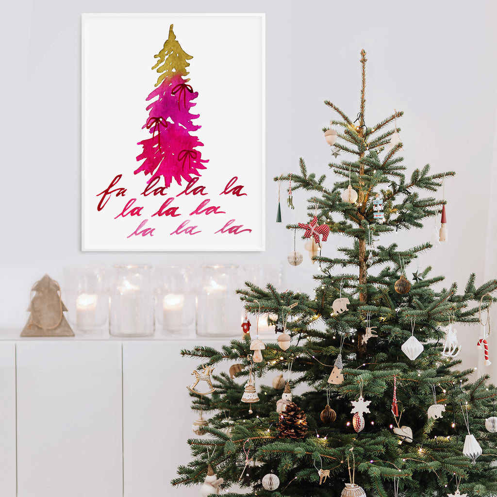 "Fa La La" Holiday Art Print