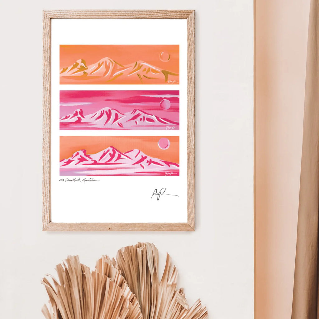 "Camelback Sunrise Triptych" 11x14 Art Print
