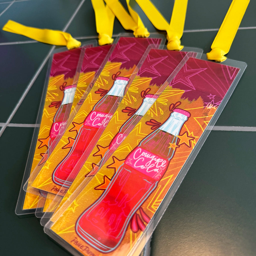 "Cowgirl Cola" Ribboned Bookmark
