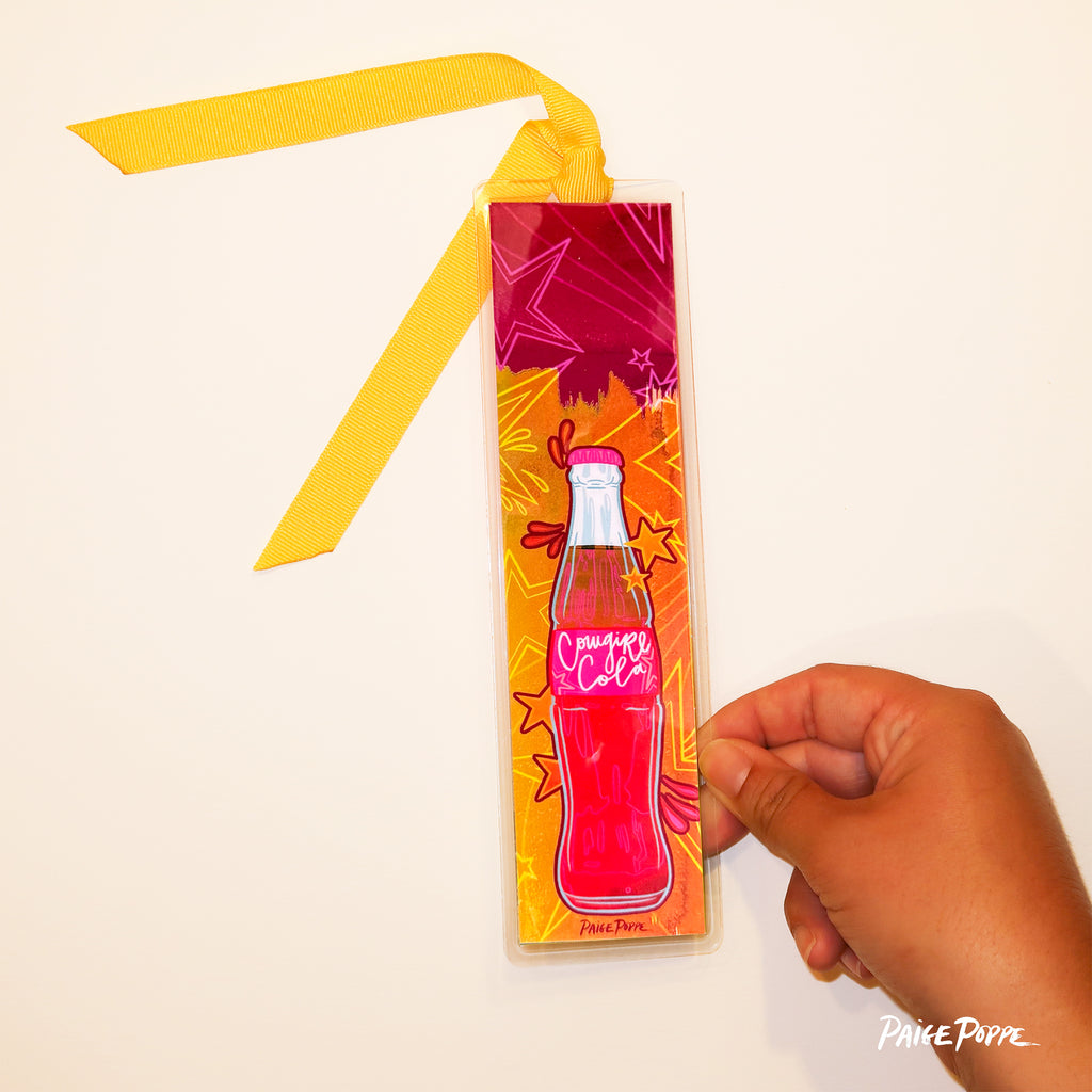 "Cowgirl Cola" Ribboned Bookmark
