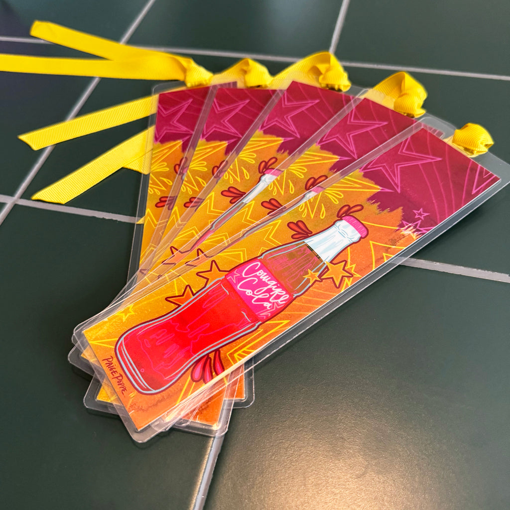 "Cowgirl Cola" Ribboned Bookmark