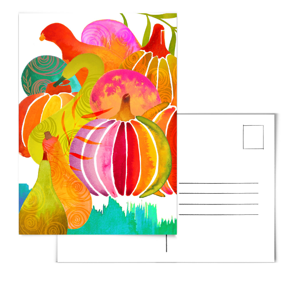 "Technicolor Harvest" Postcard