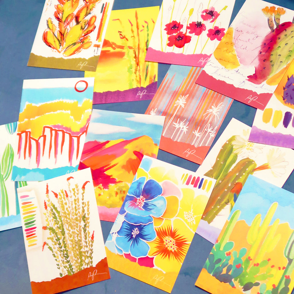 "Painted Bloom" Postcard