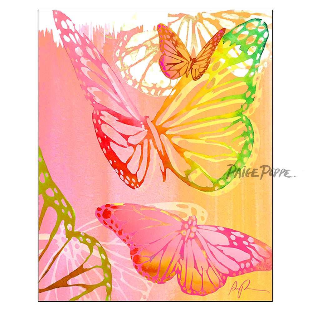 "Brilliant Butterflies" Watercolor Print