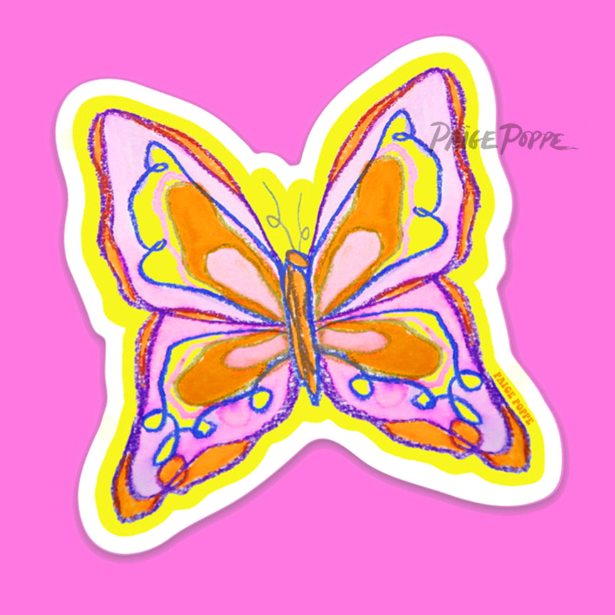 "Butterfly Babe" Sticker