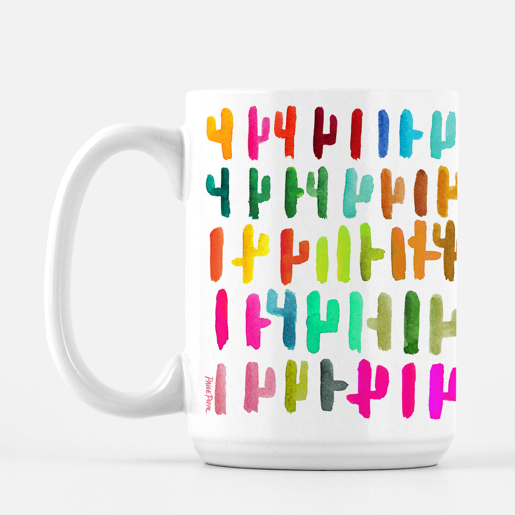"Cacti Kaleidoscope" Ceramic Mug