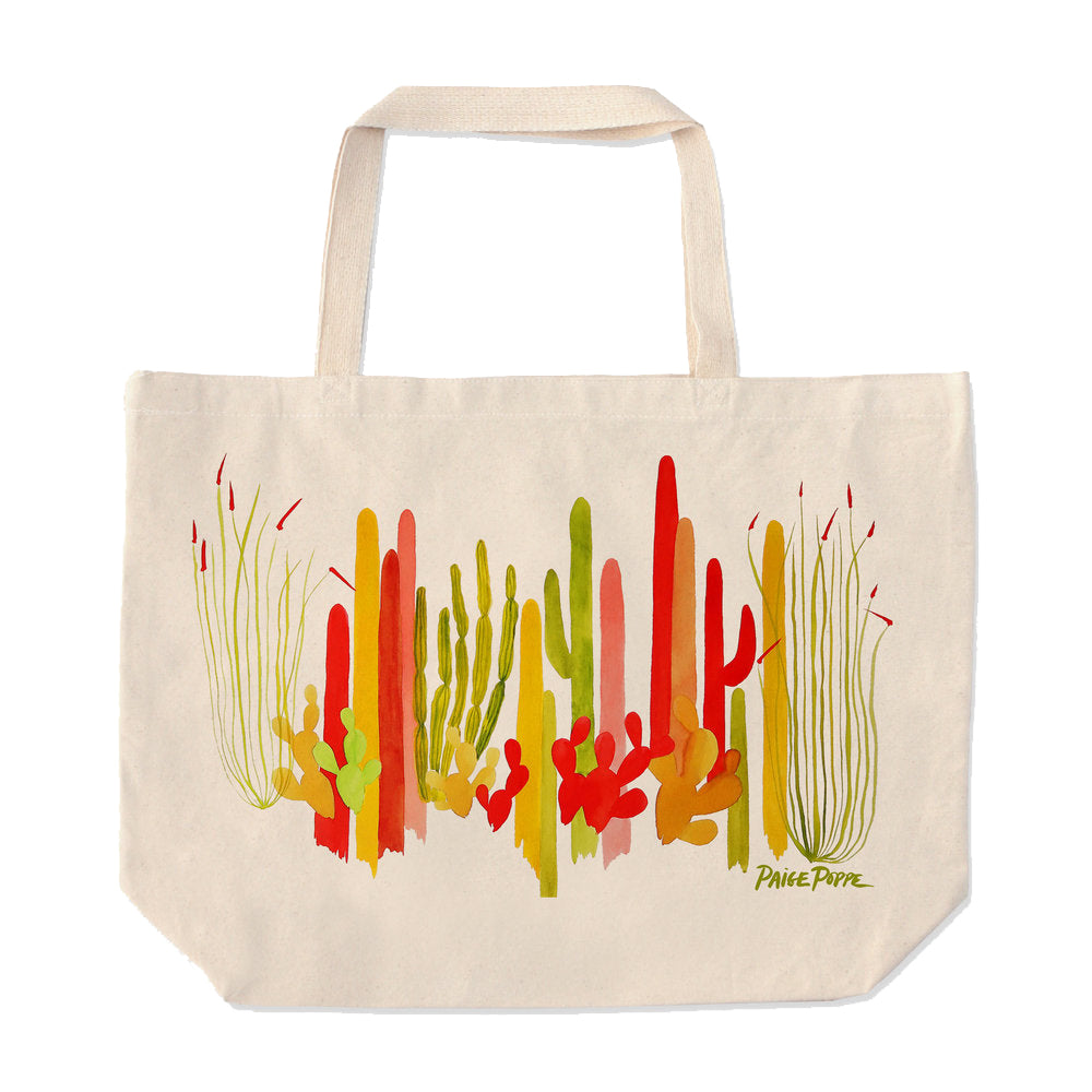 "Cacti Sungarden" Tote Bag