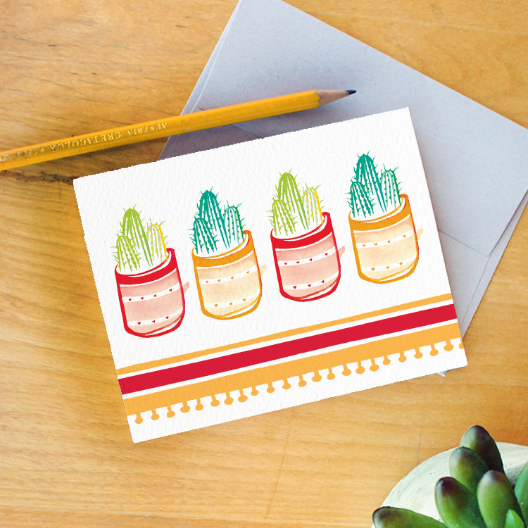 "Cactus Party" Greeting Card