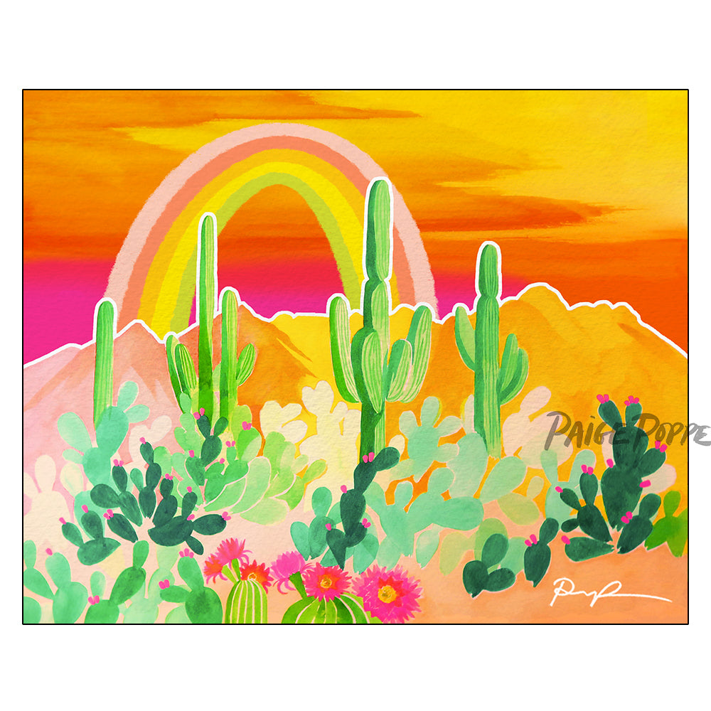 "Desert Rainbow" Horizontal Art Print