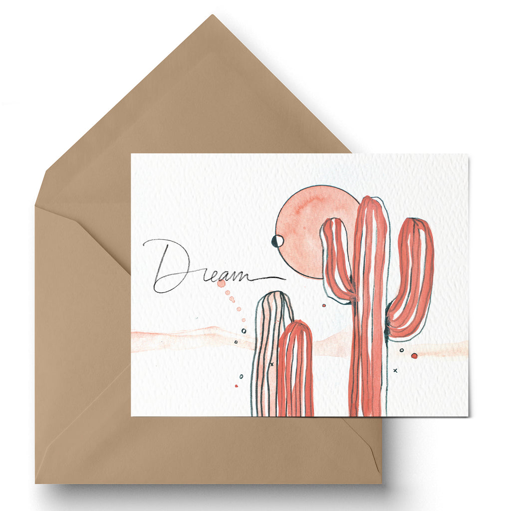 "Dream" Saguaro Greeting Card