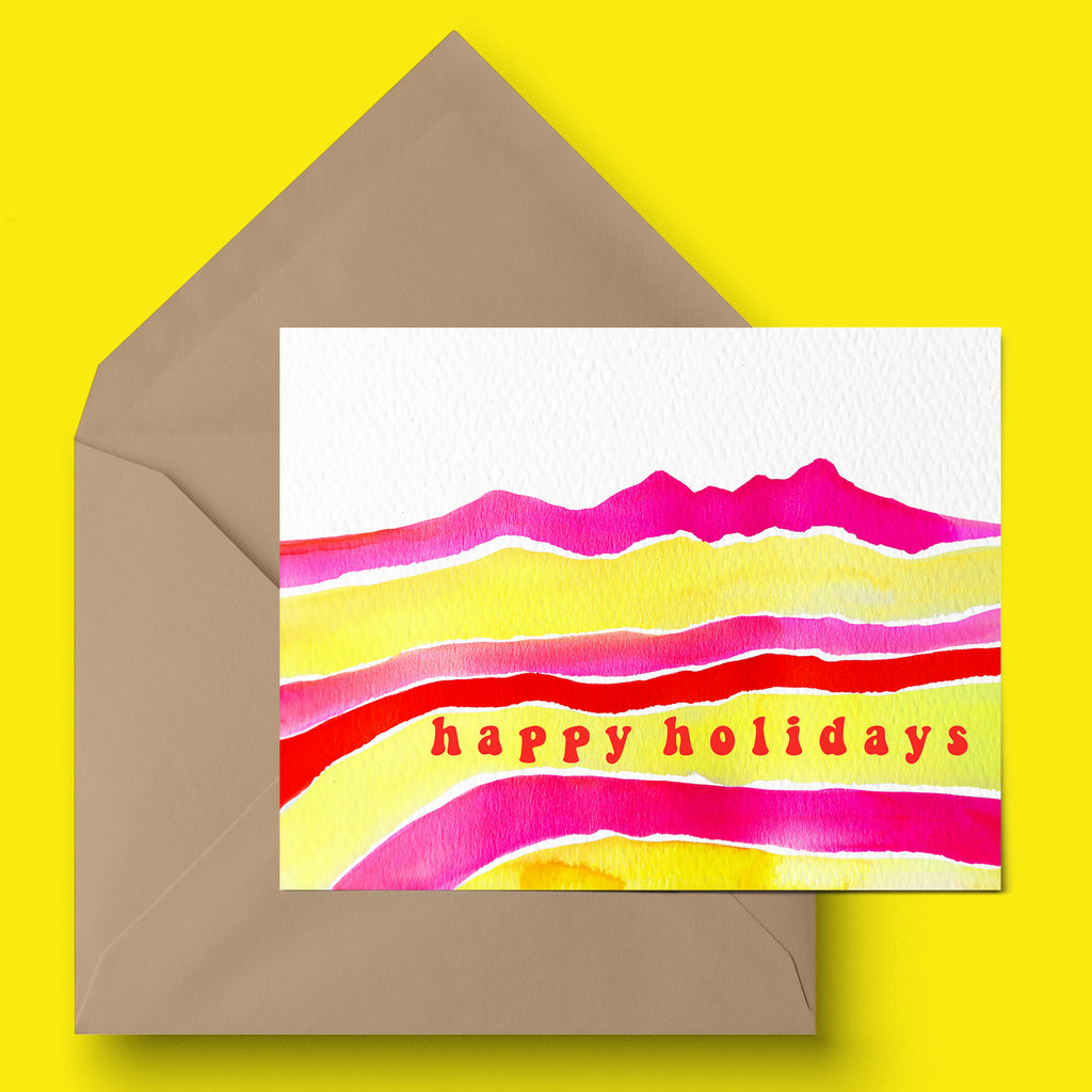 "Groovy Holiday" Holiday Card