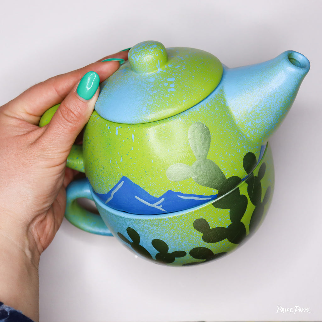 Handpainted Ceramic Teapot