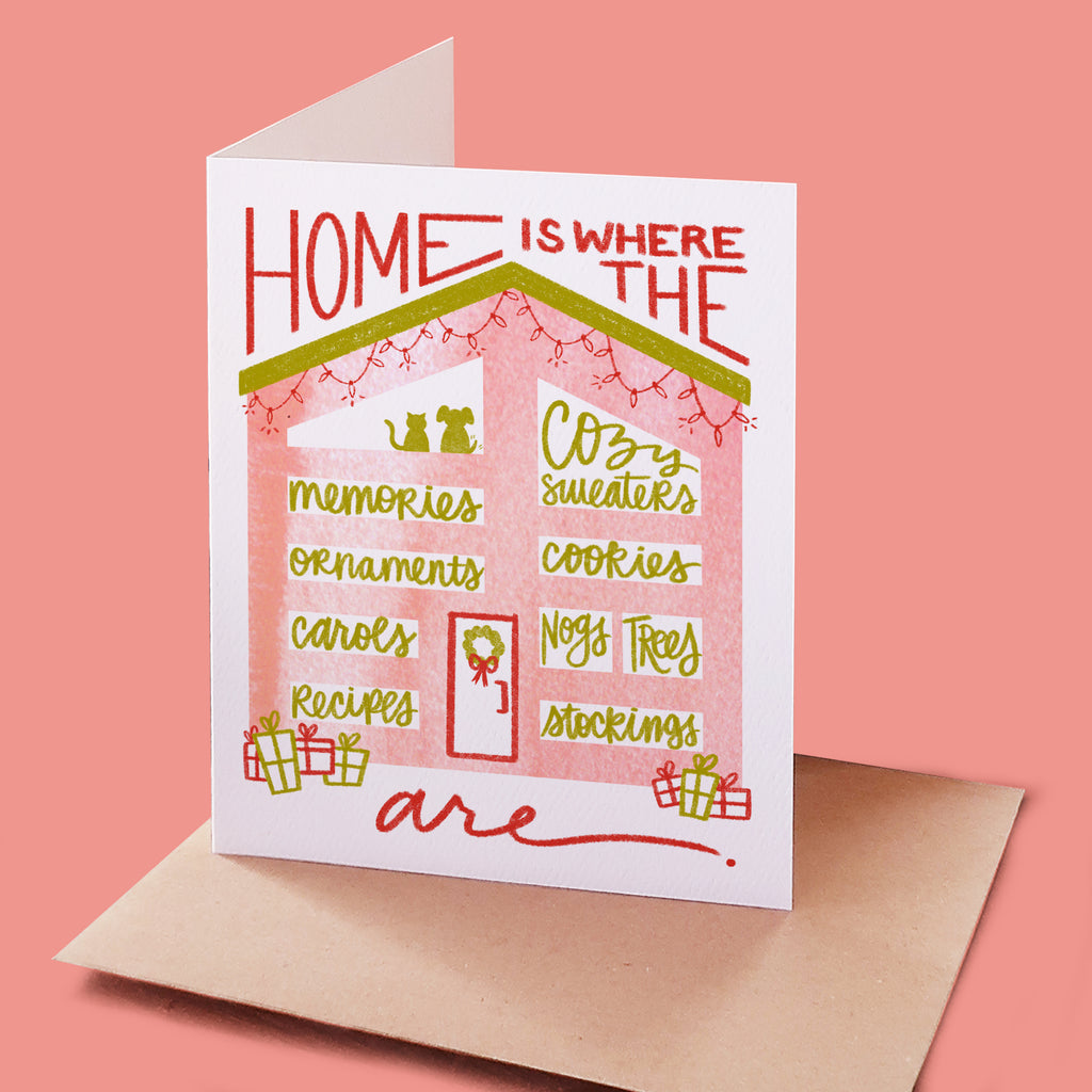 "Home Is" Christmas Greeting Card