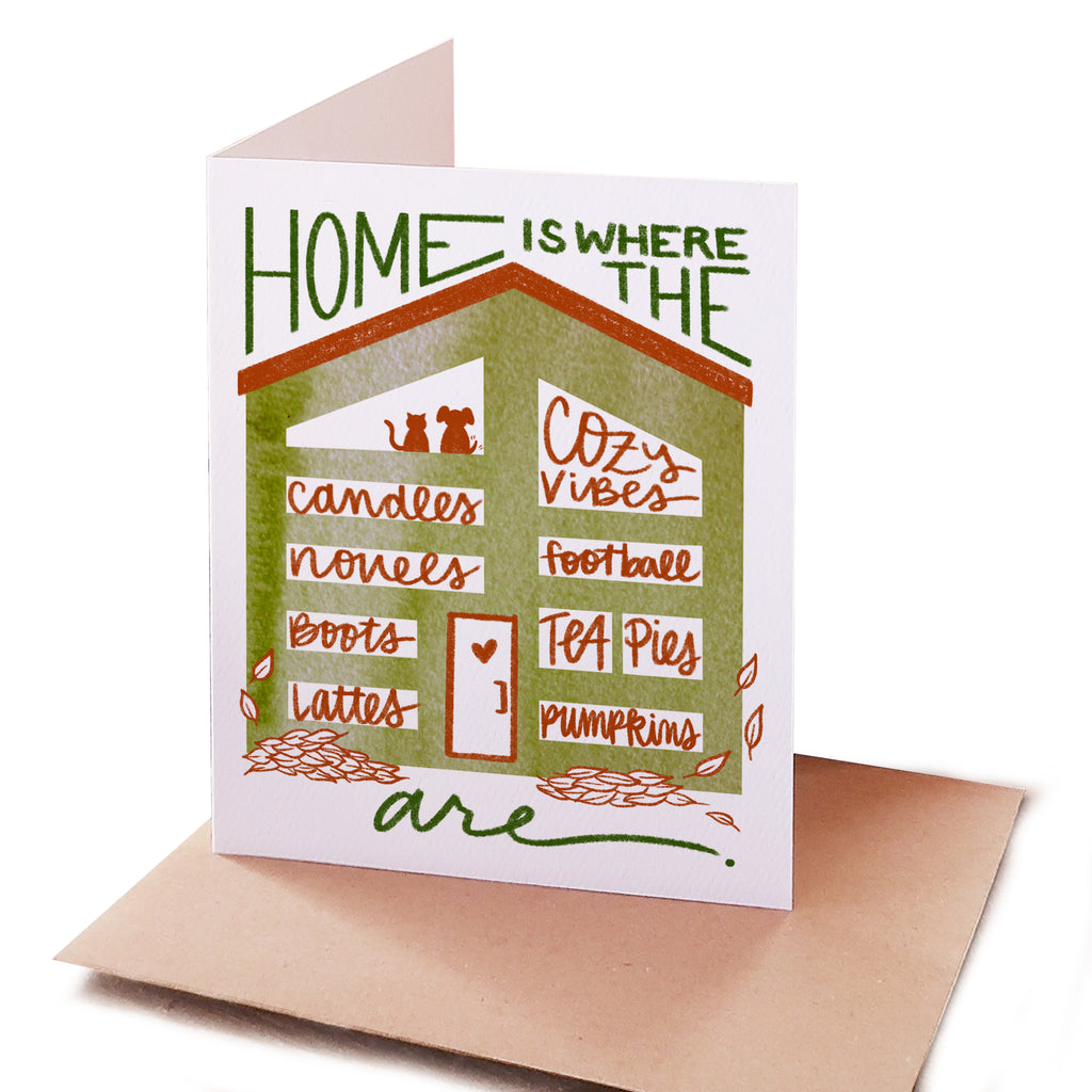 "Home Is" Fall Greeting Card