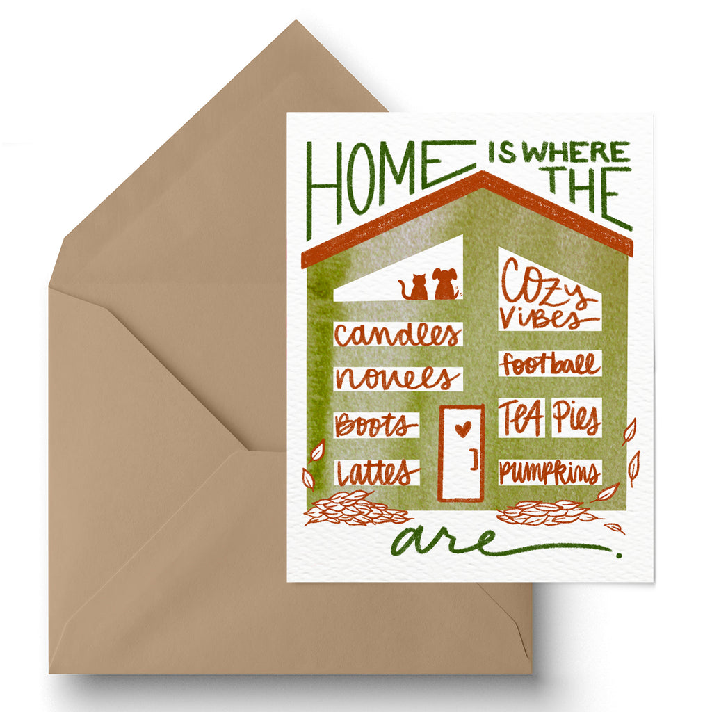 "Home Is" Fall Greeting Card