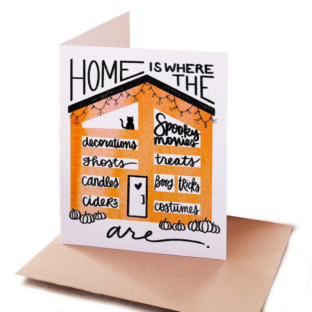 "Home Is" Halloween Greeting Card