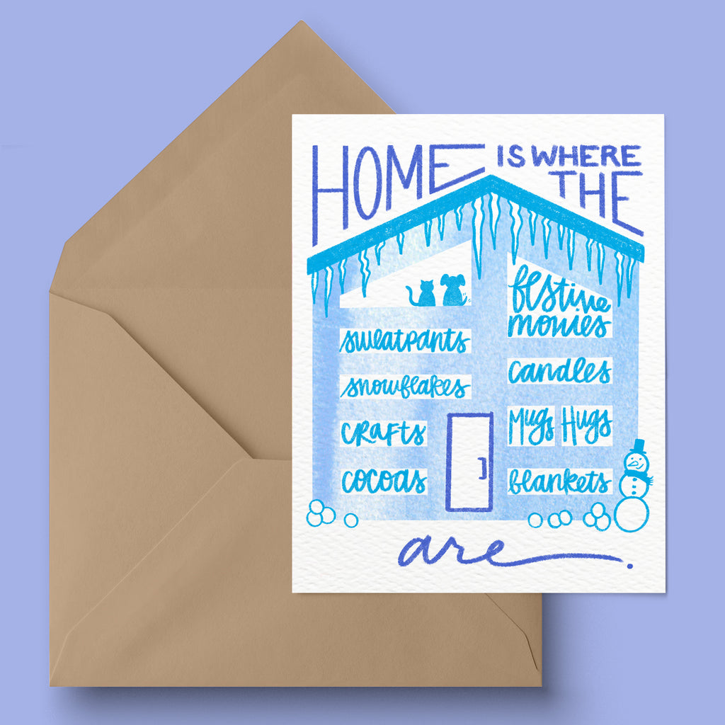 "Home Is" Winter Holiday Card