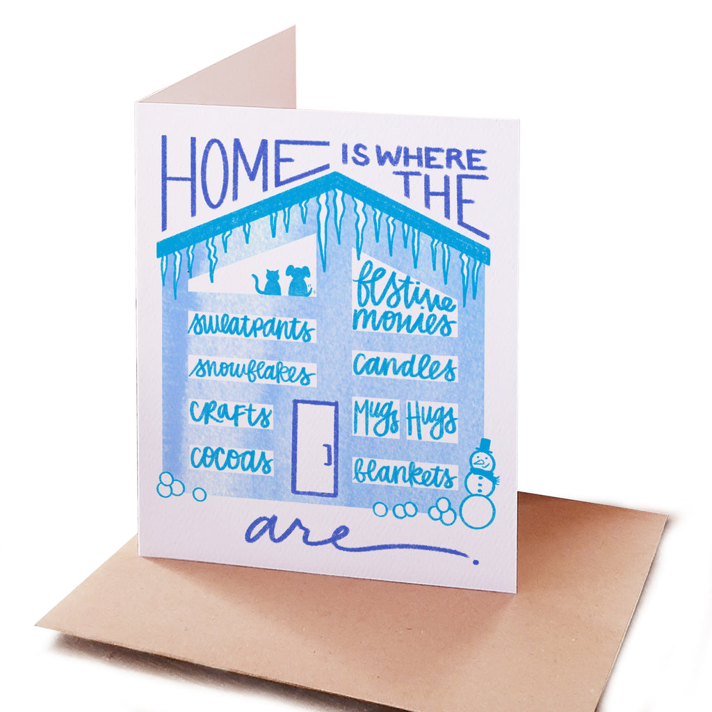 "Home Is" Winter Holiday Card