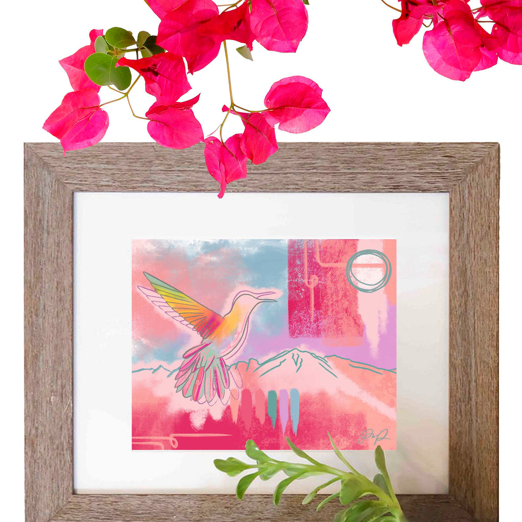 "Hummingbird Dreams" Art Print