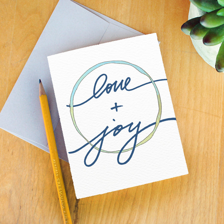 "Love and Joy" Holiday Card