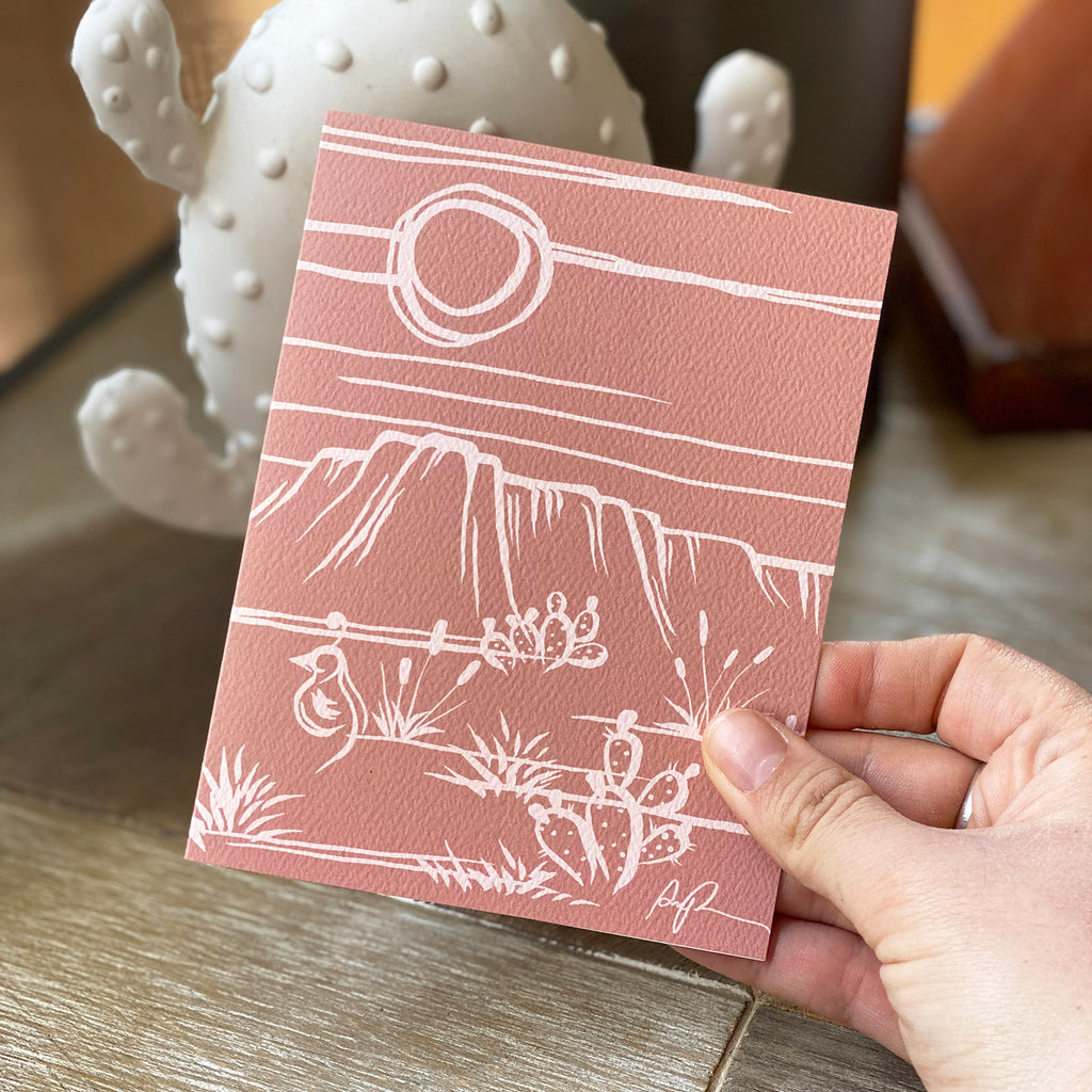 "Peach Sonora" Greeting Card