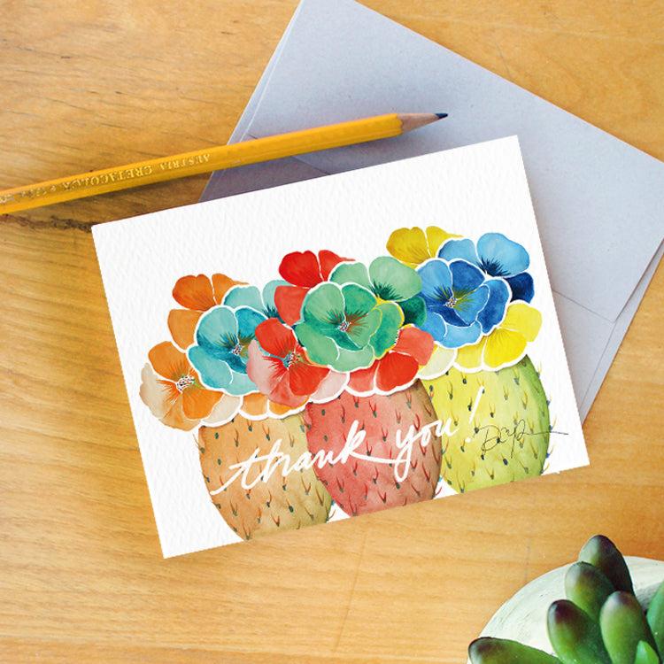 "Prickly Prism" Thank You Card
