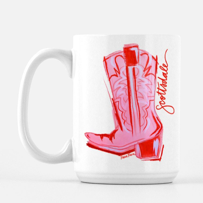"Scottsdale Cowgirl Boot" Ceramic Mug