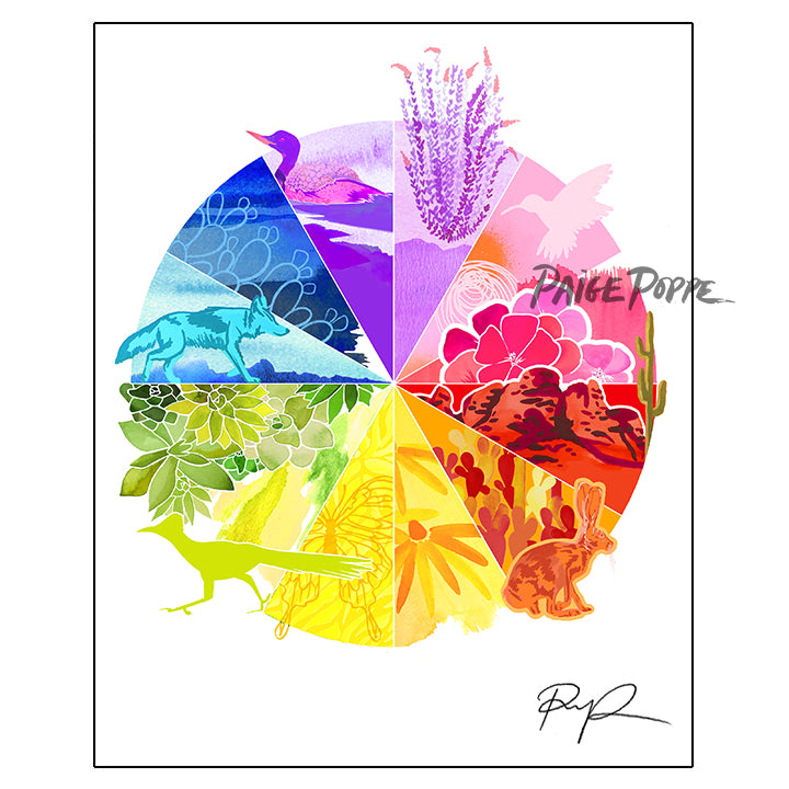 "Southwest Colorwheel" Art Print
