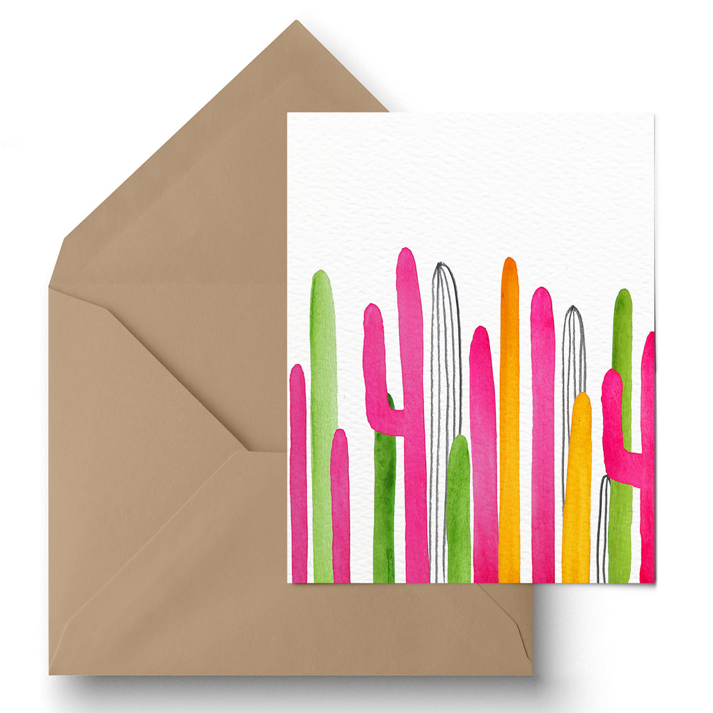 "Summer Saguaros" Greeting Card